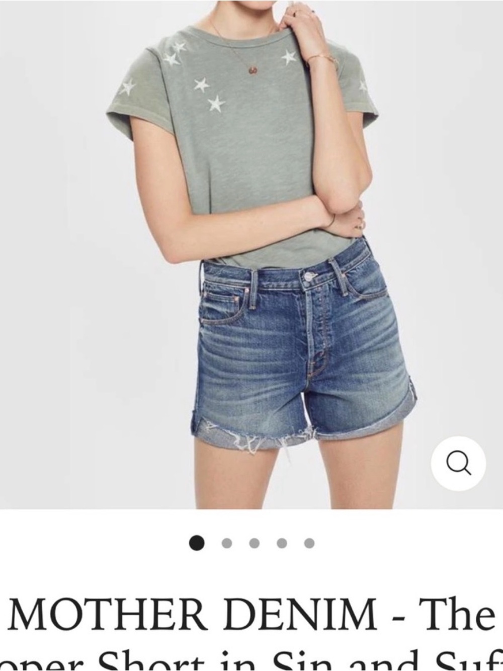 MOTHER The Proper Blue Jean Denim Shorts women’s size 31